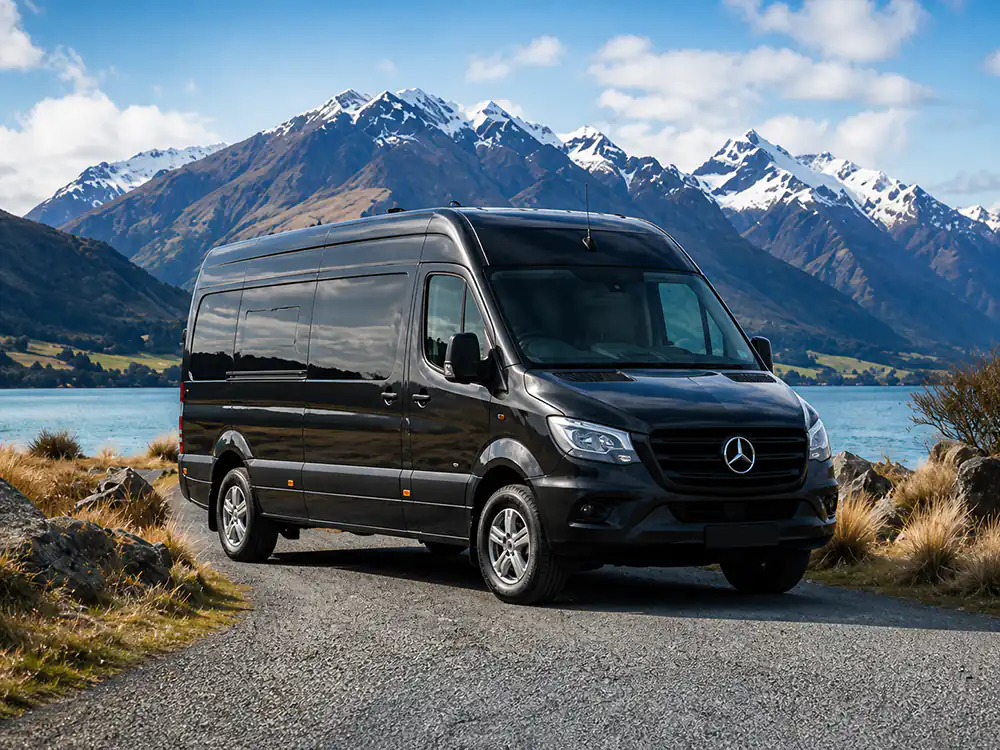 Completed custom campervan ready for New Zealand touring