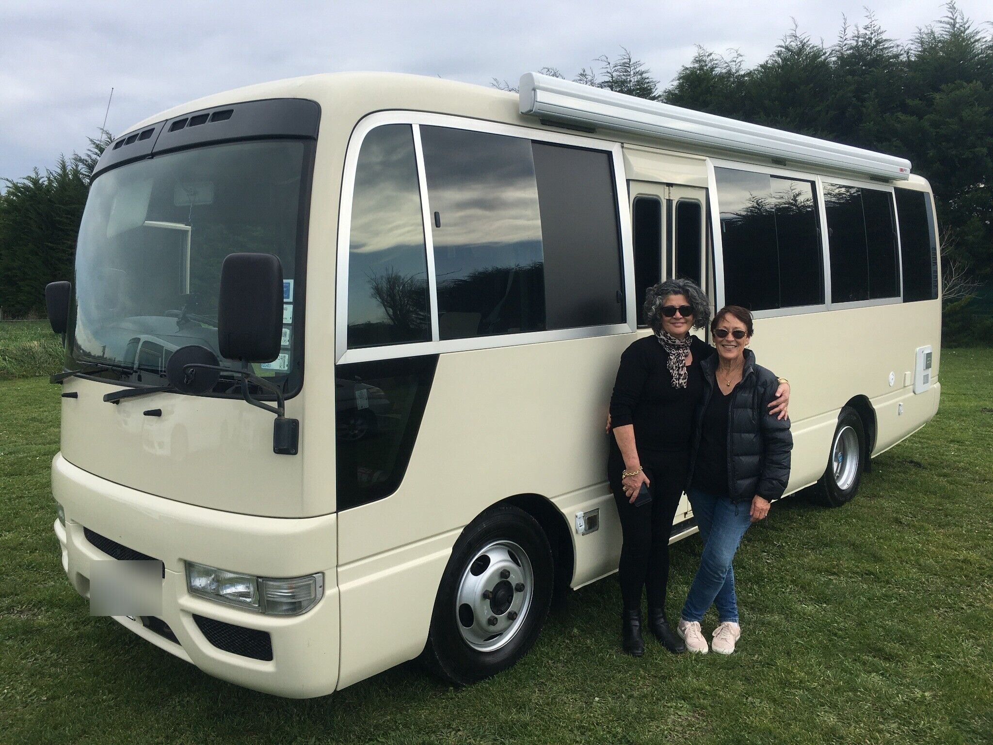 Belinda Brough with her Elite RV motorhome